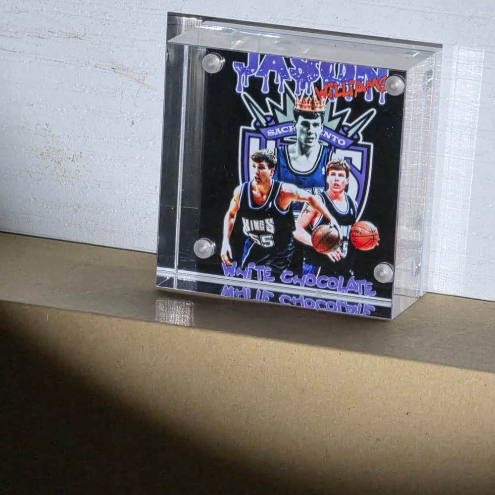 Sacramento Kings Jason Williams Acrylic Block 2x2